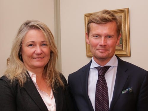 Nytt ambassadørpar og finske finanskonsern i handelsforeningen